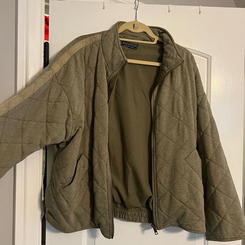Bagatelle Olive Quilted Puffer Jacket